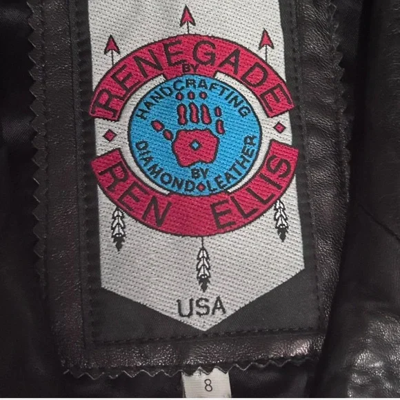 Vintage, rare, and unique beaded leather moto jacket - Picture 7 of 7